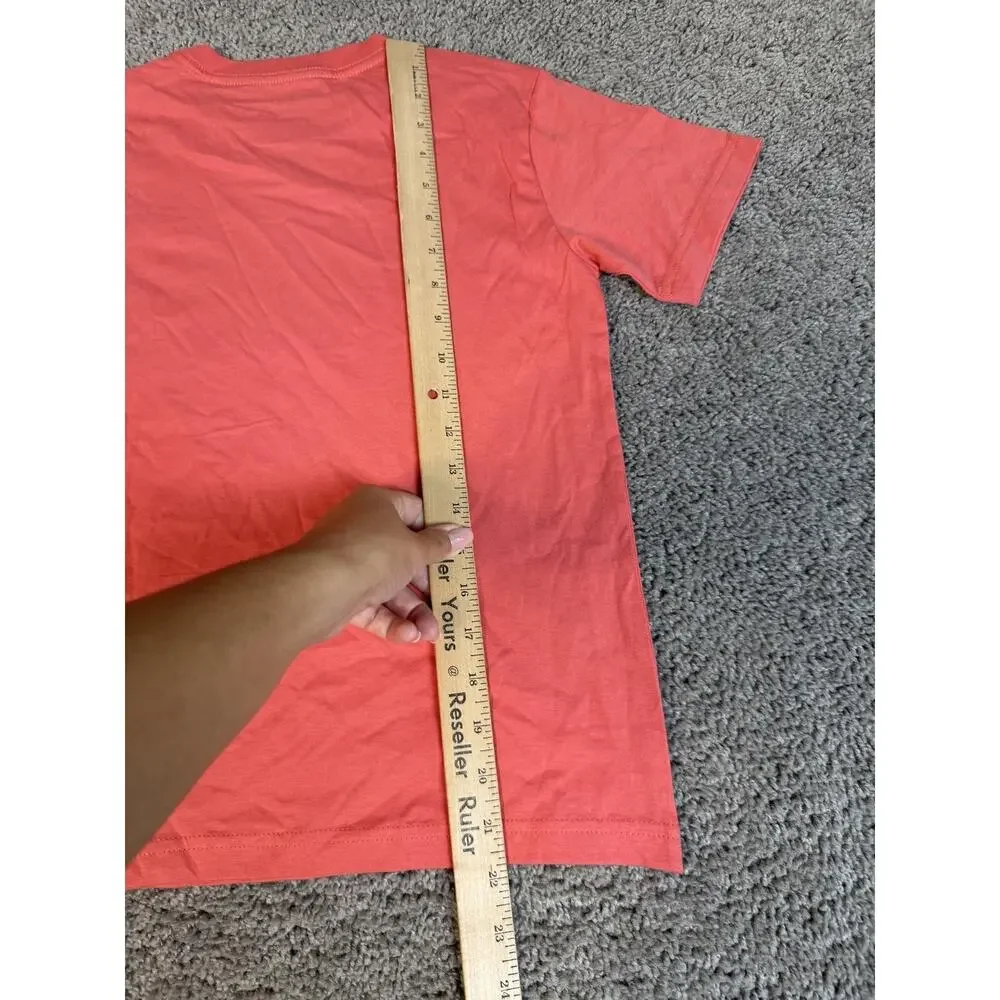 Tommy Hilfiger Shirt Boys Small Pink Short Sleeve Crewneck Tagless Cotton Logo
